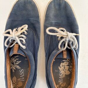 Bass Men's Blue Canvas Sneakers